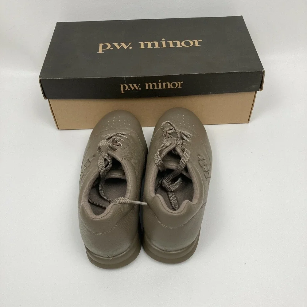 P.W. Minor Women's Leisure Taupe 77309 Orthopedic Diabetic Sz 6 3W